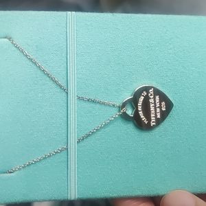 Tiffany Heart Tag Necklace Small